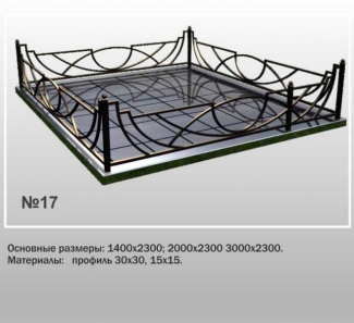 Ограда металлическая МО-17 в Могилеве